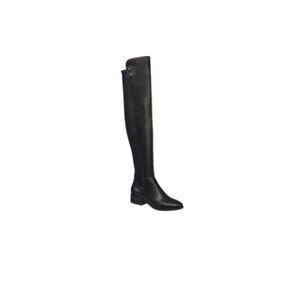 French Connection Women's Perfect Faux Leather Knee High Boots Black 6.5
